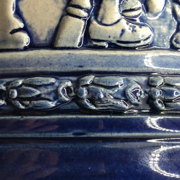 Original Thewalt German Ceramic Stein, Raised Sculpture Design, 1371 - Picture 15 of 16